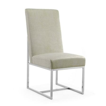 DESIGNED TO FURNISH Element Champagne Velvet Dining Chair, 41.54 x 19.68 x 26.26 in. DE3068721